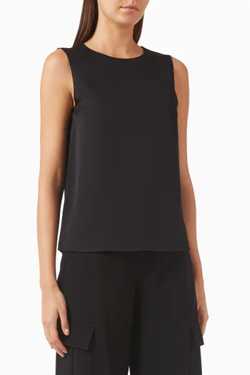 Shell Top in Silk Georgette