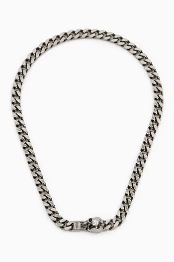 Skull Chain Necklace in Metal