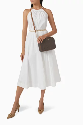Jet Set Large Crossbody Bag in Logo Canvas
