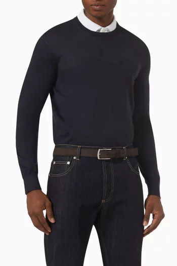 حزام كلاسيكي شمواه بإبزيم