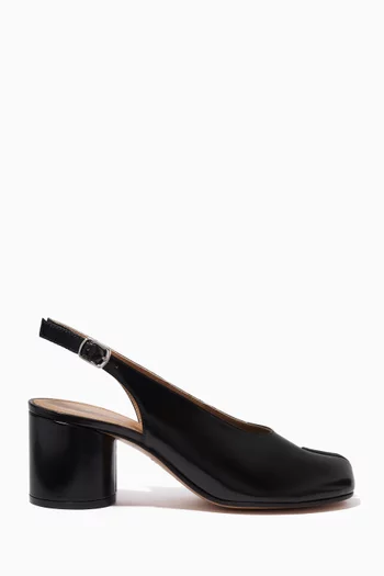 Tabi Court Sandals in Patent Leather