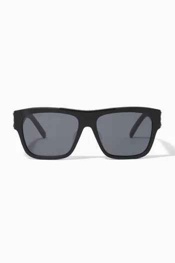 Givenchy 58 Smoke Sunglasses in Acetate
