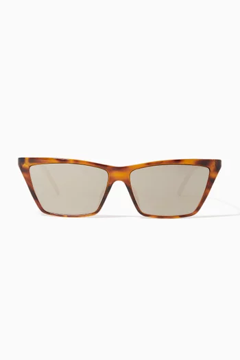 Cat-eye Sunglasses in Acetate & Metal