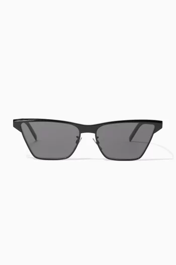 Cat-eye Sunglasses in Acetate & Metal
