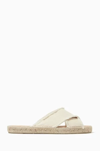 Palmera Slides in Cotton-canvas