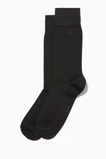 Logo Socks in Cotton-blend