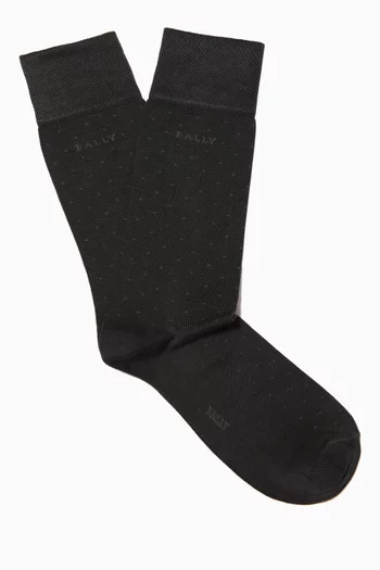Logo Socks in Cotton-blend