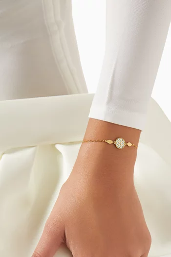 Amelia Versailles Mother-of-pearl Bracelet in 18kt Gold