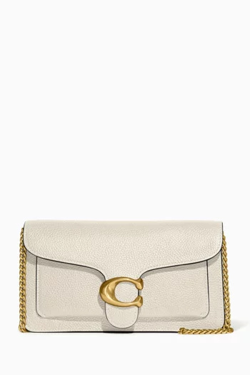 Tabby Chain Clutch in Leather