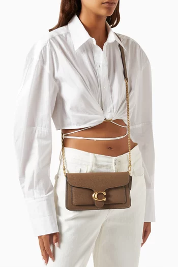 Tabby Chain Clutch in Leather
