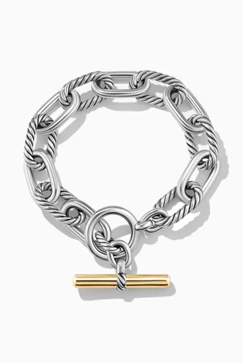 DY Madison® Toggle Chain Bracelet in 18kt Yellow Gold & Sterling Silver