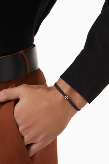 سوار أوبوس ميترك بتصميم حبل وحجر ياقوت مطلي بالذهب عيار 14