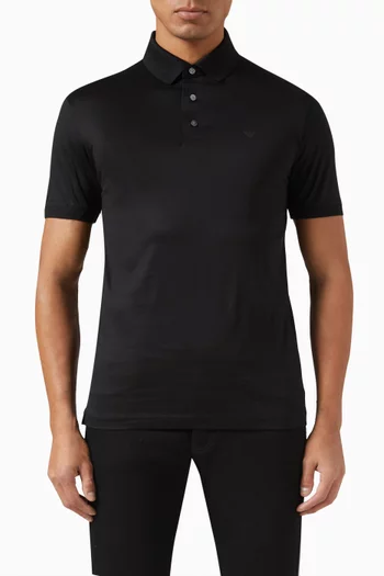 Polo Shirt in Cotton Blend