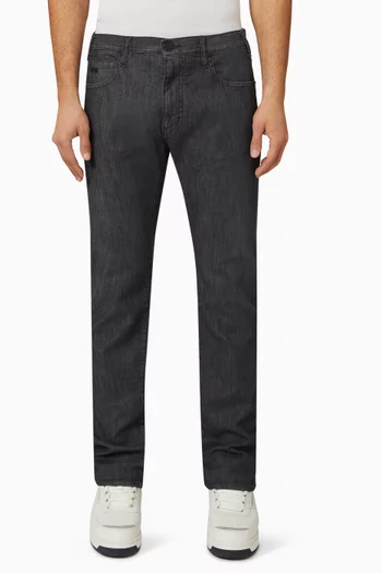 Micro Logo Straight-fit Jeans