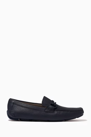 Florin Gancini Driver Shoes in Calfskin Leather
