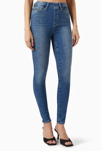 High-waisted Skinny Jeans in Denim