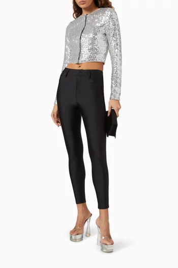 Compression Skinny Jeggings in Nylon