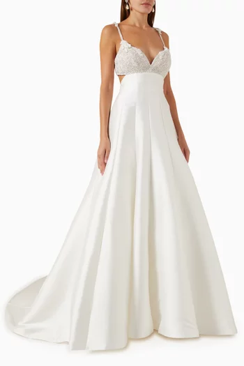 Khalifa Wedding Dress in Crêpe