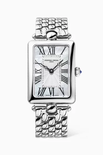 Classics Art Décó Carrée Quartz Stainless Steel Watch, 28mm
