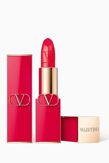 404R Heart Bloom Rosso Valentino Satin Lipstick, 3.5g