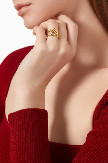 Sofia Ring Stack in 18kt Gold-plated Sterling Silver