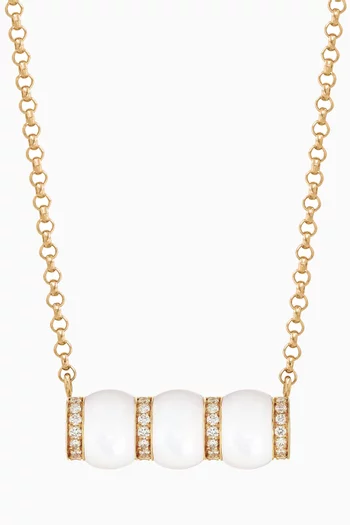 Cerith Diamond Pendant Necklace in 18kt Rose Gold