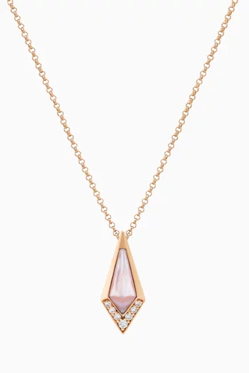 Junonia Diamond Pendant Necklace in 18kt Rose Gold