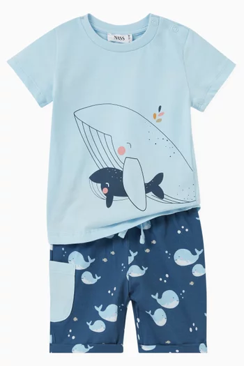 Giant Whale-print T-shirt