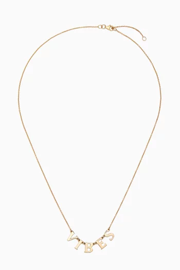 Vibes Necklace in 9kt Yellow Gold