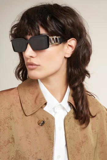 Rectangular Sunglasses in Acetate