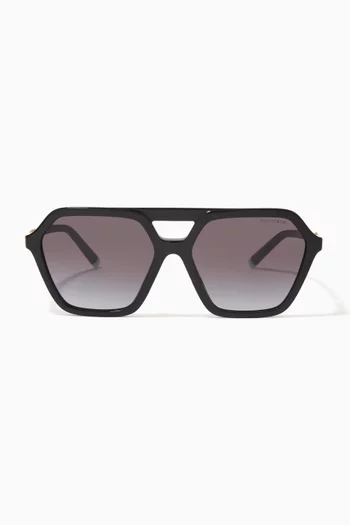 Hex Sunglasses in Acetate & Metal