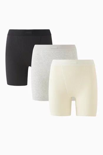 Cotton Rib Boxers, Set of 3