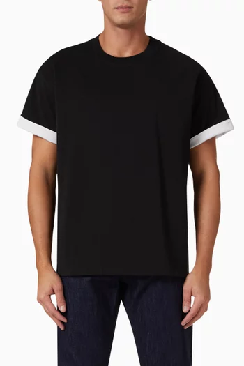 Double Layer T-shirt in Cotton Jersey