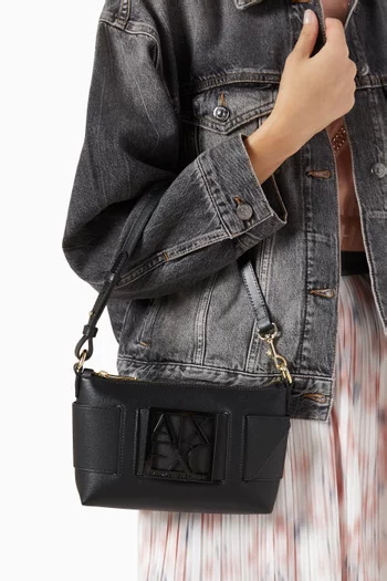 AX Shoulder Bag in Faux Leather