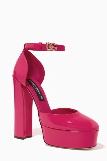 Logo Platforms in Patent Leather