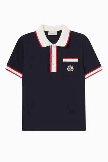 تي شيرت بولو بشعار الماركة قطن بيكيه