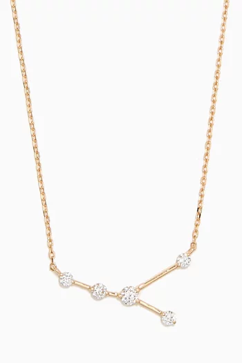 Cancer Constellation Diamond Necklace in 18kt Gold