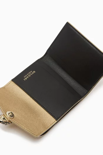 Serpenti Trifold Wallet in Leather