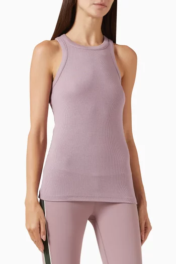 بلوزة كيكي بتصميم مضلع بلا أكمام