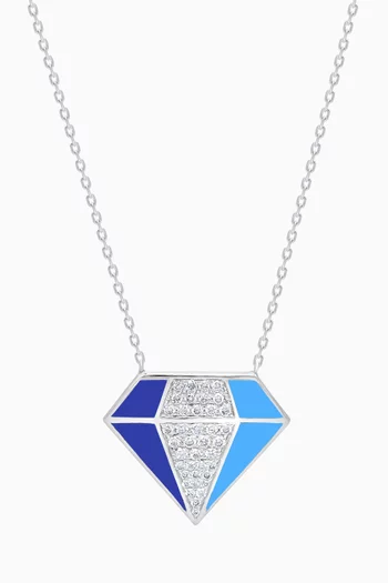 Joy Diamond Necklace in 18kt White Gold
