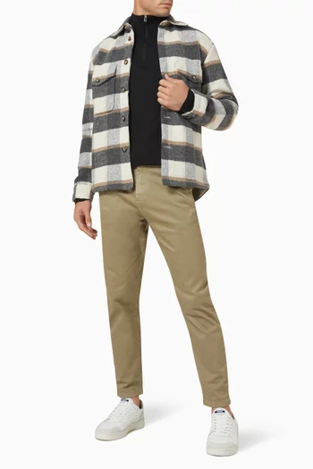 Half-Zip Cardigan in Pima Cotton