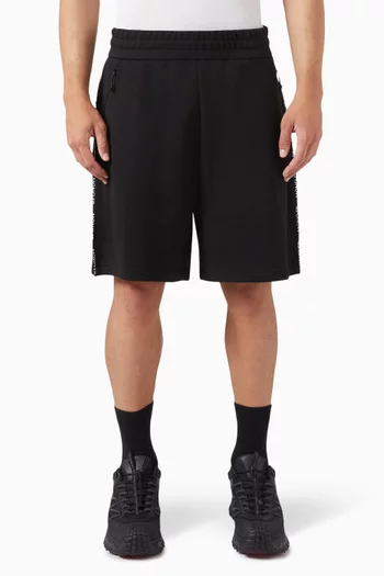 Side Logo Tape Sweat Shorts in Cotton