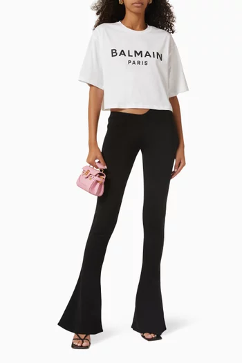 Logo Crop T-shirt in Jersey