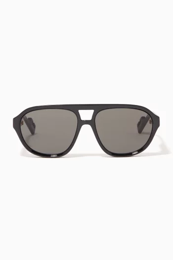 Injection Framed Sunglasses in Acetate