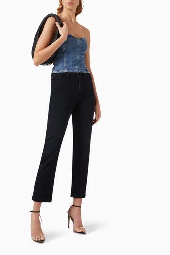 Sabine Straight-Leg Jeans in Denim