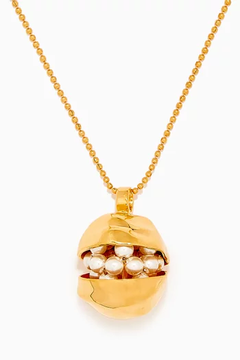 Coquina Necklace in 22kt Gold-plated Bronze