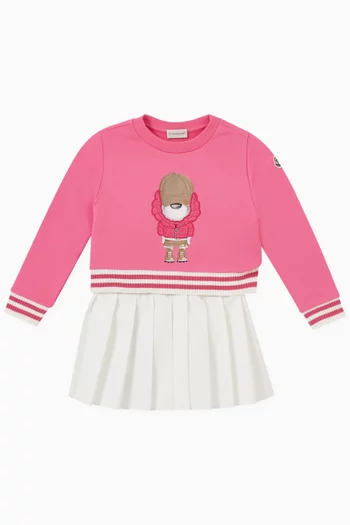 سويت شيرت مزين بحيوانات قطن