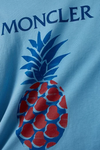 Pineapple Print T-shirt in Cotton