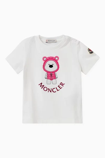 Bear Logo T-shirt in Cotton