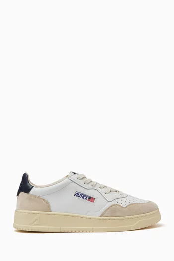 Medalist Low Sneakers in Leather & Suede